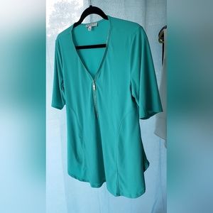 Chaus zipper front tunic